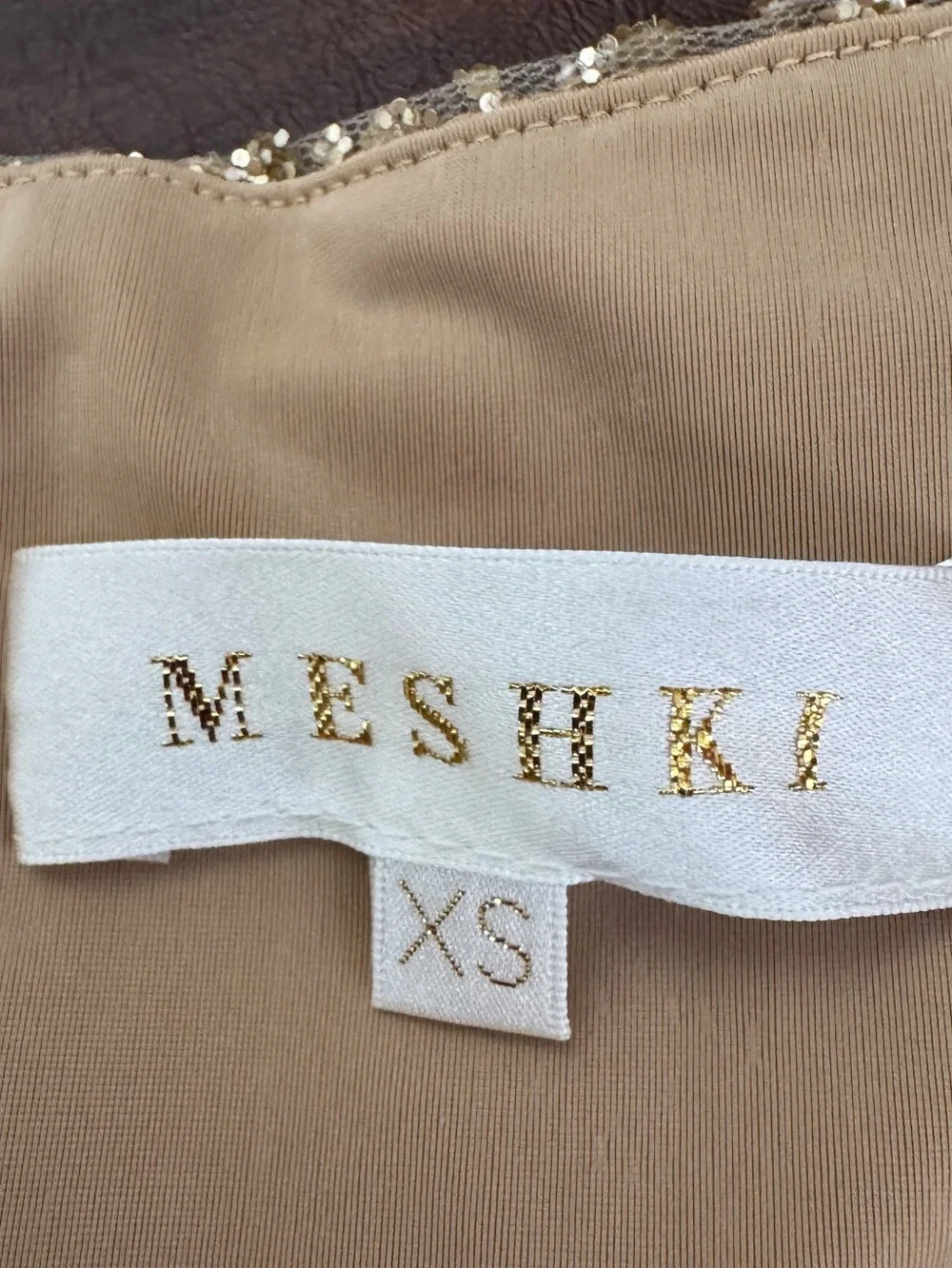 Meshki Gold Sequin Maxi Dress - Picture 2 of 5